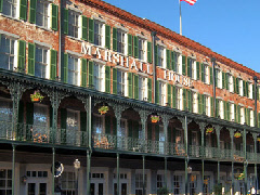 The historic Marshall House Hotel, Savannah