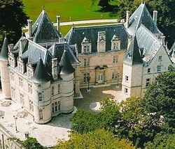Chateau de Mirambeau Hotel from the air