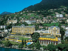 Aerial view of Montreux Palace Hotel