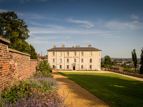 The Talbot and gardens in Malton
