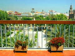 View of Seville from the Hotel Inglaterra