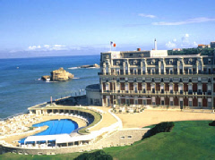 The world famous Hotel Du Palais, Biarritz