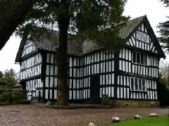 The exterior of Old Hall at Madeley